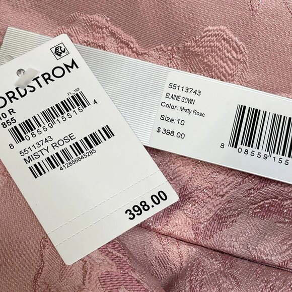 NEW KAY UNGER Women’s Elaine Floral Sleeveless Gown Size 10 Pink - Picture 8 of 9